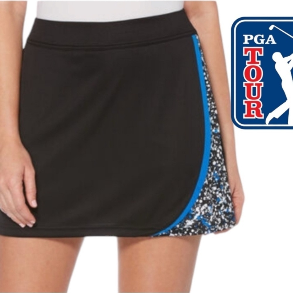 PGA Tour Black and Blue Athletic Skirt - Size Large